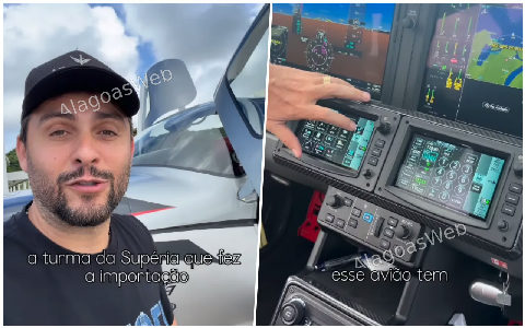 Mano Walter mostra seu novo avião avaliado em R$ 8,5 milhões e comemora conquista