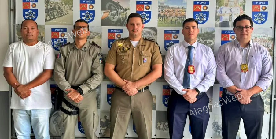 Superintendente da SMTT, Anderson Minervino, subcomandante tenente Everaldo, comandante da 1ª Cia Independente, capitão Câmara, delegado Jonata e delegado Roberto Batista