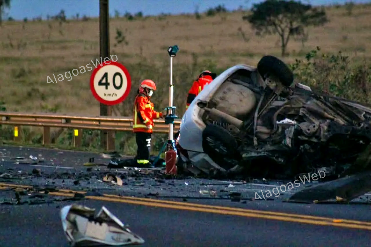 Taxista alagoano morre em grave acidente na BR-163, em Campo Grande (foto: Juliano Almeida)