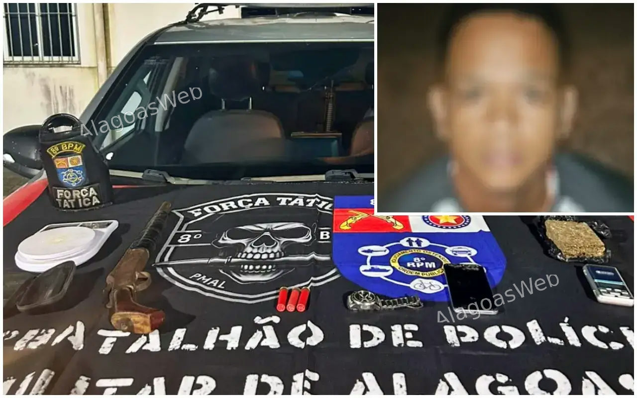 8º BPM prende chefe do Comando Vermelho em Rio Largo