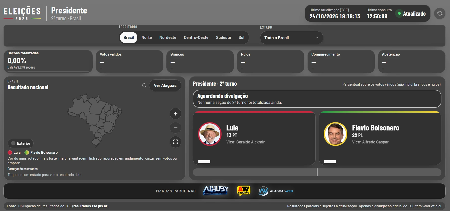 AlagoasWeb e A TV da Gente terão sistema próprio para acompanhar apuração do segundo turno das eleições em tempo real