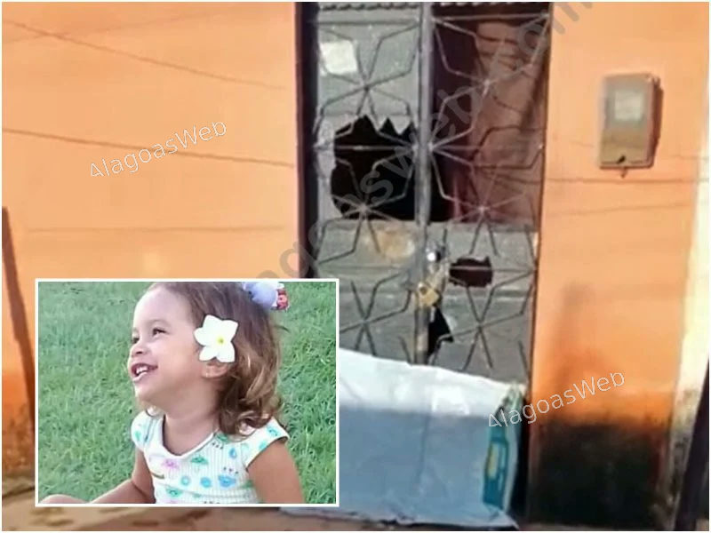 Populares apedrejam residência de casal acusado de agredir e matar criança em São Miguel dos Campos