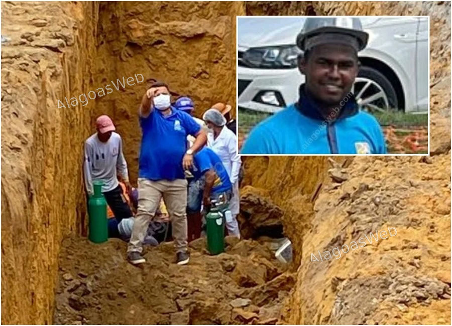 Trabalhador morre soterrado após obra de saneamento desabar em Teotônio Vilela
