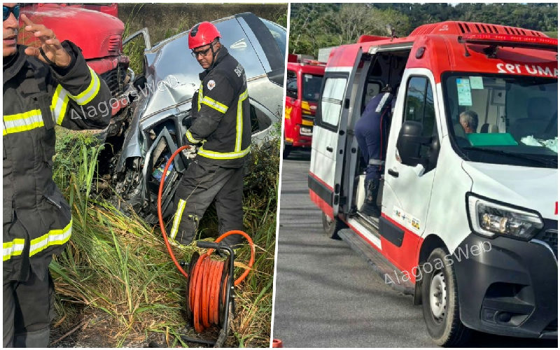 Acidente na BR-101 deixa uma vítima fatal na 'Ladeira do Varela' em São Miguel dos Campos