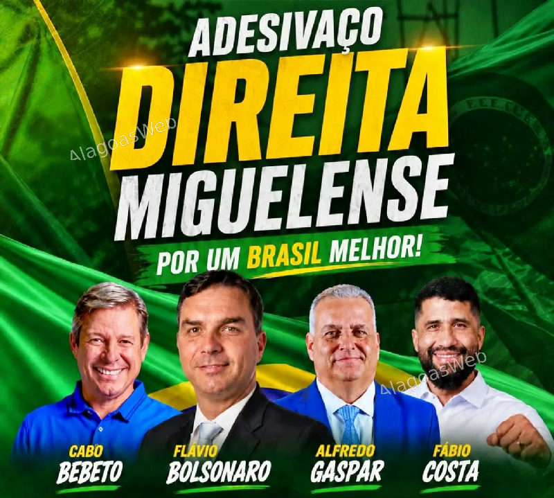 Direita Miguelense promove adesivaço e reforça articulação política em São Miguel dos Campos
