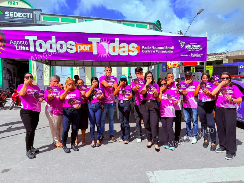 Secretaria da Mulher intensifica Agosto Lilás com a campanha “Todos por Todas”