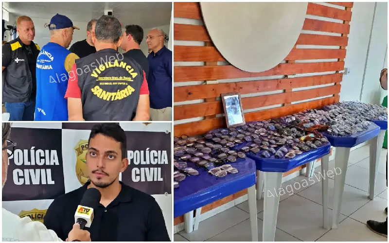 Vigilância e Conselho de Optometria fiscalizam mutirão irregular de exame de vista e venda de óculos em São Miguel dos Campos