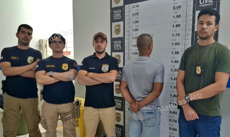 Homem que cometeu homicídio em Alagoas é preso em Pernambuco