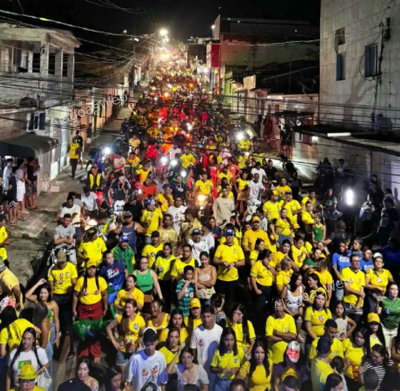 Caminhada da Direita Miguelense reúne milhares de pessoas pelas ruas de São Miguel dos Campos